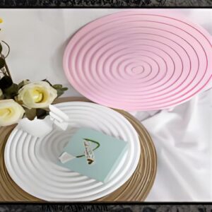 Round Striped Tray